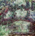 Die japanische Brücke Claude Monet impressionistische Blumen